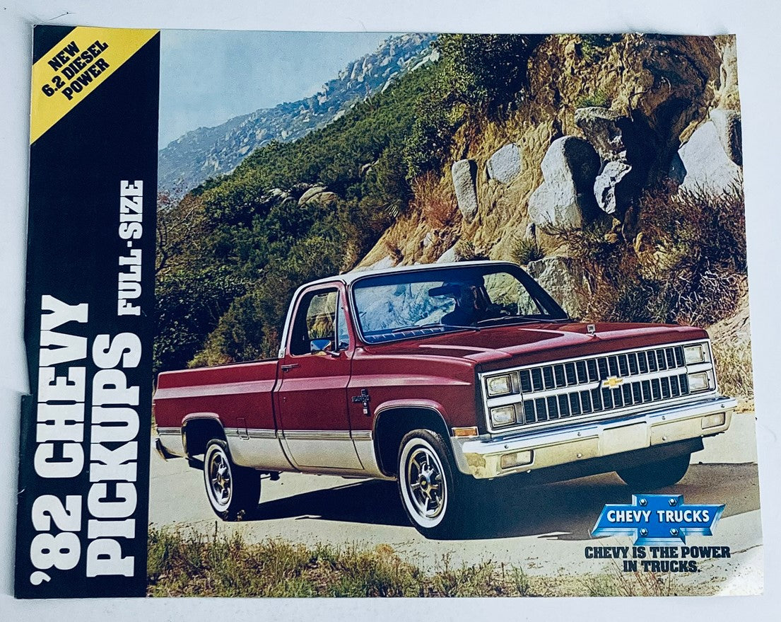 1982 Chevrolet Pickups Full-Size Dealer Showroom Sales Brochure Guide Catalog