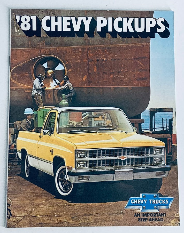 1981 Chevrolet Pickups Dealer Showroom Sales Brochure Guide Catalog