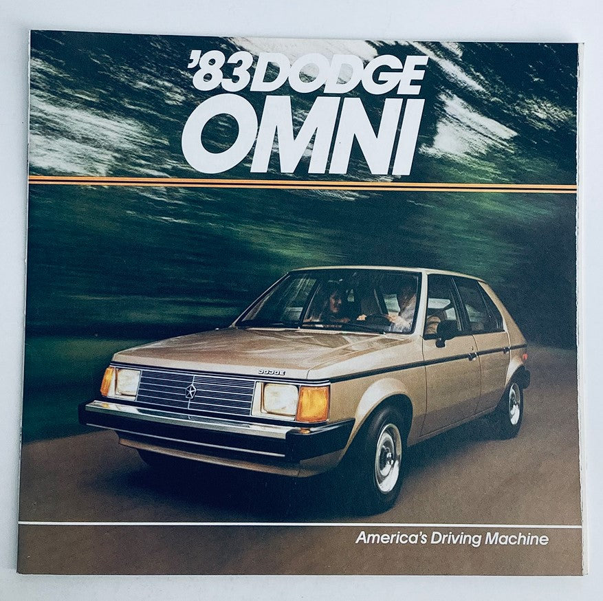 1983 Dodge Omni Dealer Showroom Sales Brochure Guide Catalog