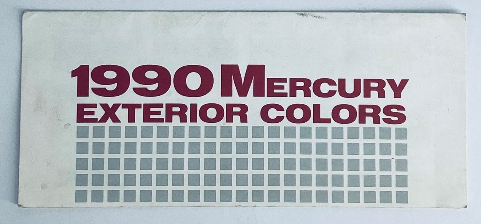 1990 Mercury Exterior Colors Dealer Showroom Sales Brochure Guide Catalog