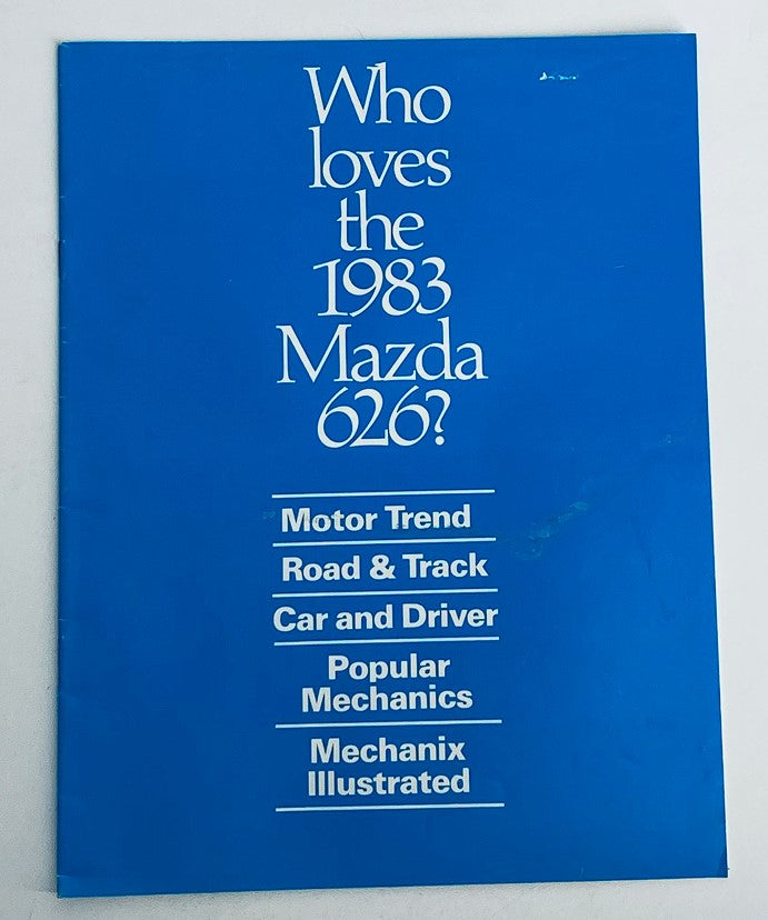 1983 Mazda 626 Dealer Showroom Sales Brochure Guide Catalog