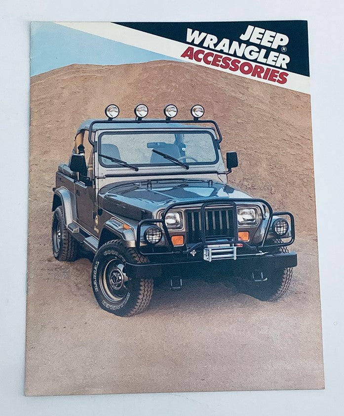 1989 Jeep Wrangler Accessories Dealer Showroom Sales Brochure Catalog