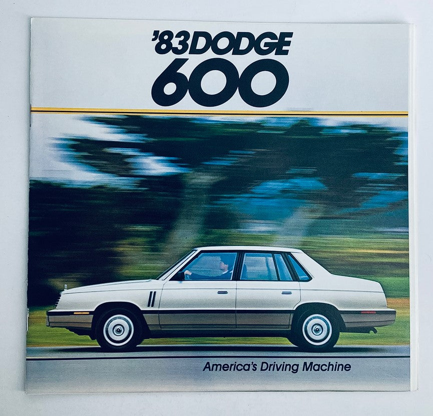 1983 Dodge 600 Dealer Showroom Sales Brochure Guide Catalog