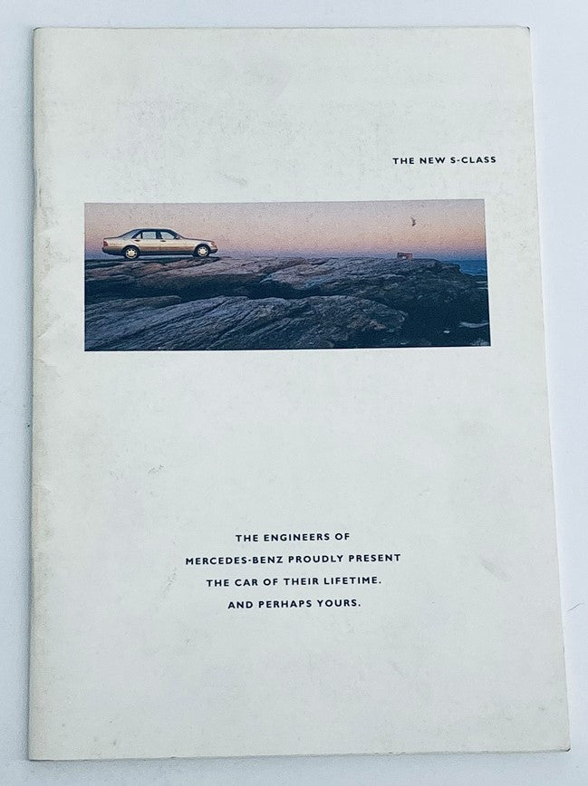 1991 Mercedes-Benz S-Class Dealer Showroom Sales Brochure Catalog