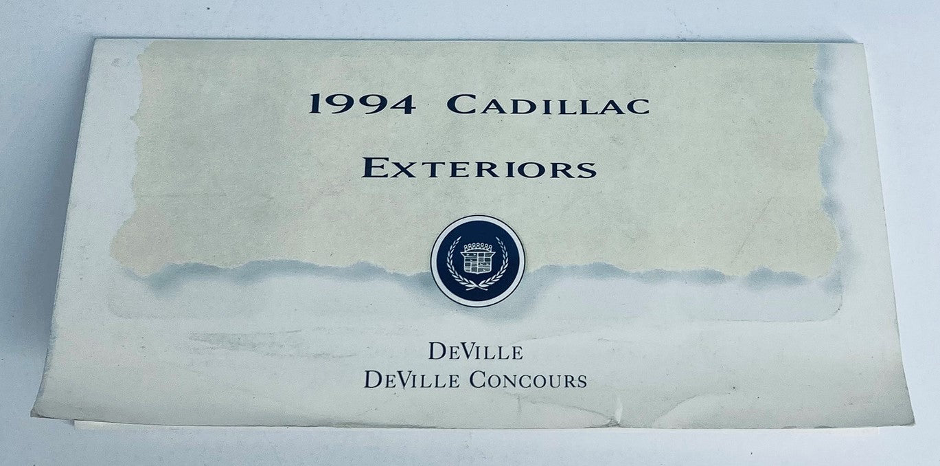 1994 Cadillac De Ville Exteriors Dealer Showroom Sales Brochure Guide Catalog