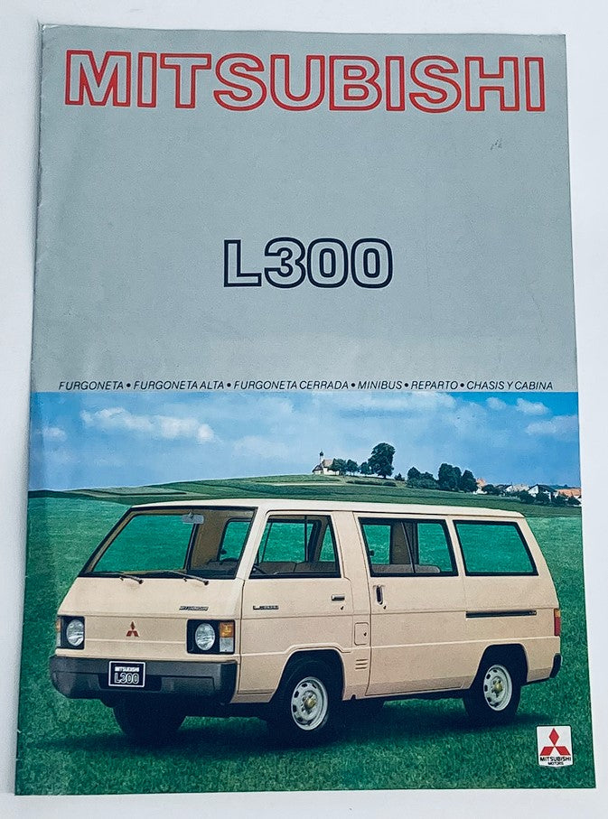 1980 Mitsubishi L300 Furgoneta Dealer Showroom Sales Brochure Guide Catalog