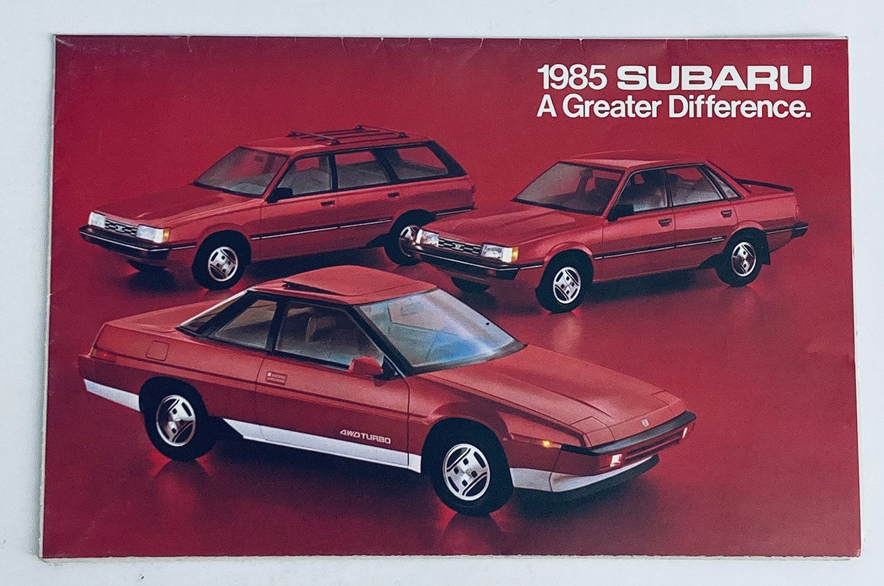 1985 Subaru Lineup Dealer Showroom Sales Brochure Guide Catalog