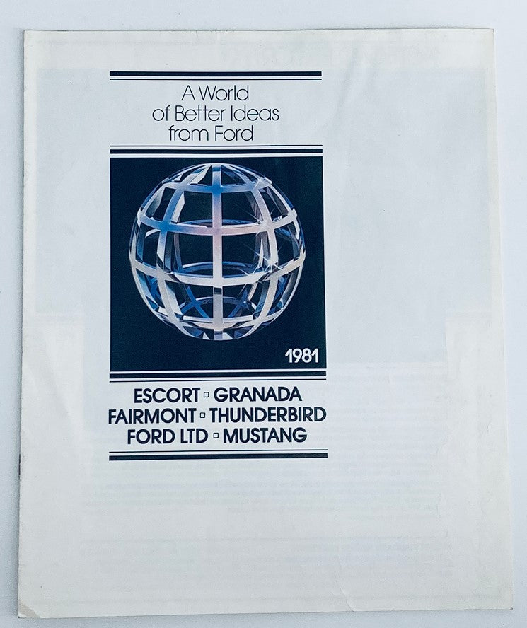 1981 Ford Escort, Granada Dealer Showroom Sales Brochure Guide Catalog