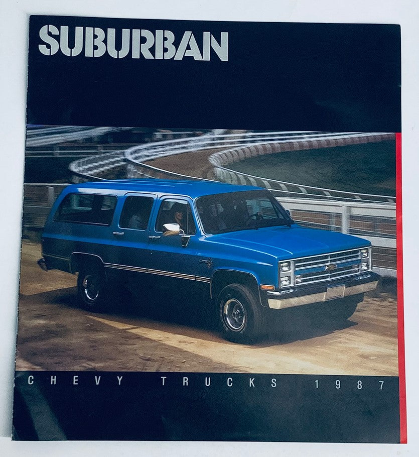 1987 Chevrolet Suburban Truck Dealer Showroom Sales Brochure Guide Catalog