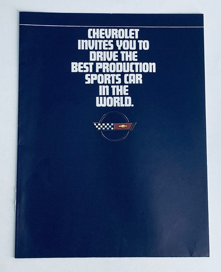 1984 Chevrolet Corvette Dealer Showroom Sales Brochure Guide Catalog