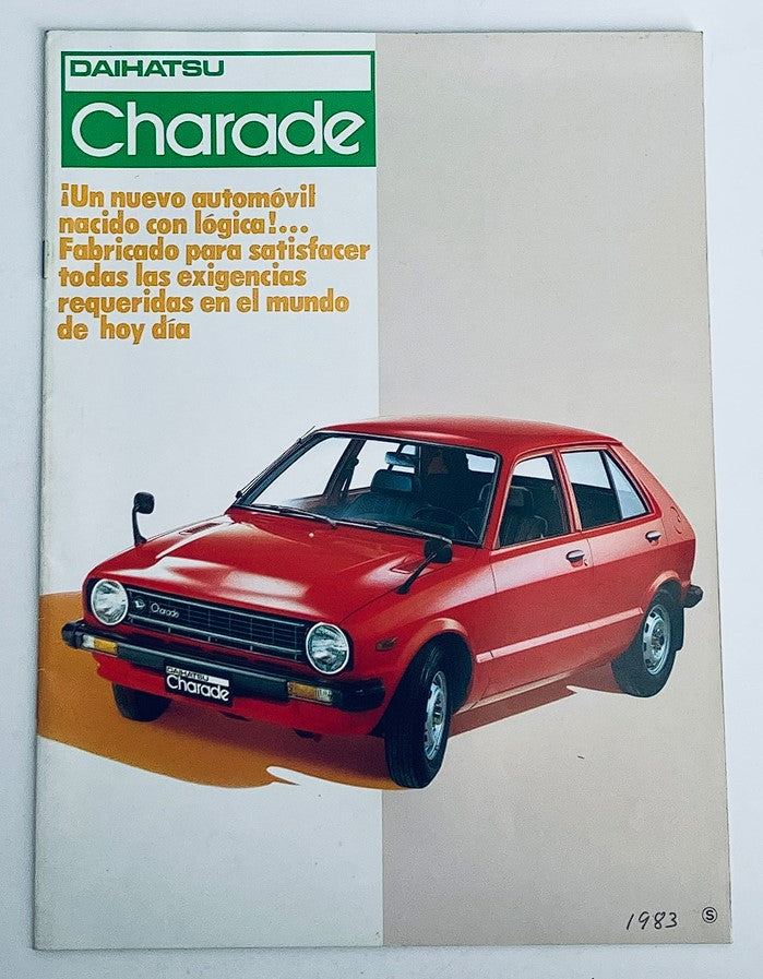 1983 Daihatsu Charade Dealer Showroom Sales Brochure Guide Catalog