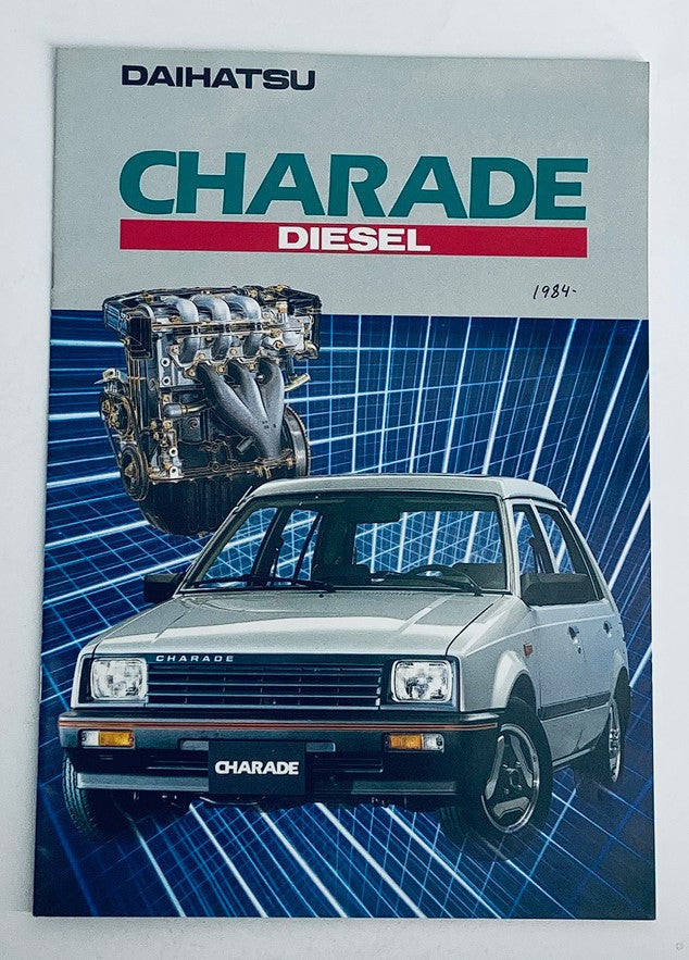 1984 Daihatsu Charade Diesel Dealer Showroom Sales Brochure Guide Catalog