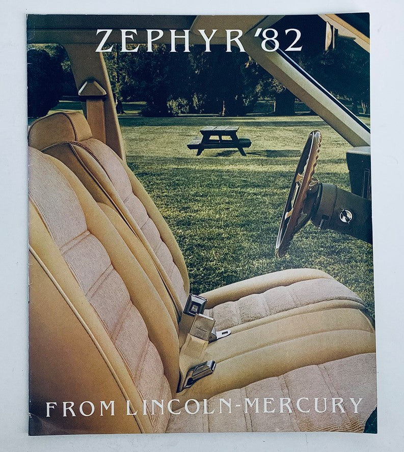 1982 Lincoln-Zephyr Dealer Showroom Sales Brochure Guide Catalog