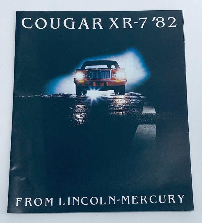 1982 Mercury Cougar XR-7 Dealer Showroom Sales Brochure Guide Catalog