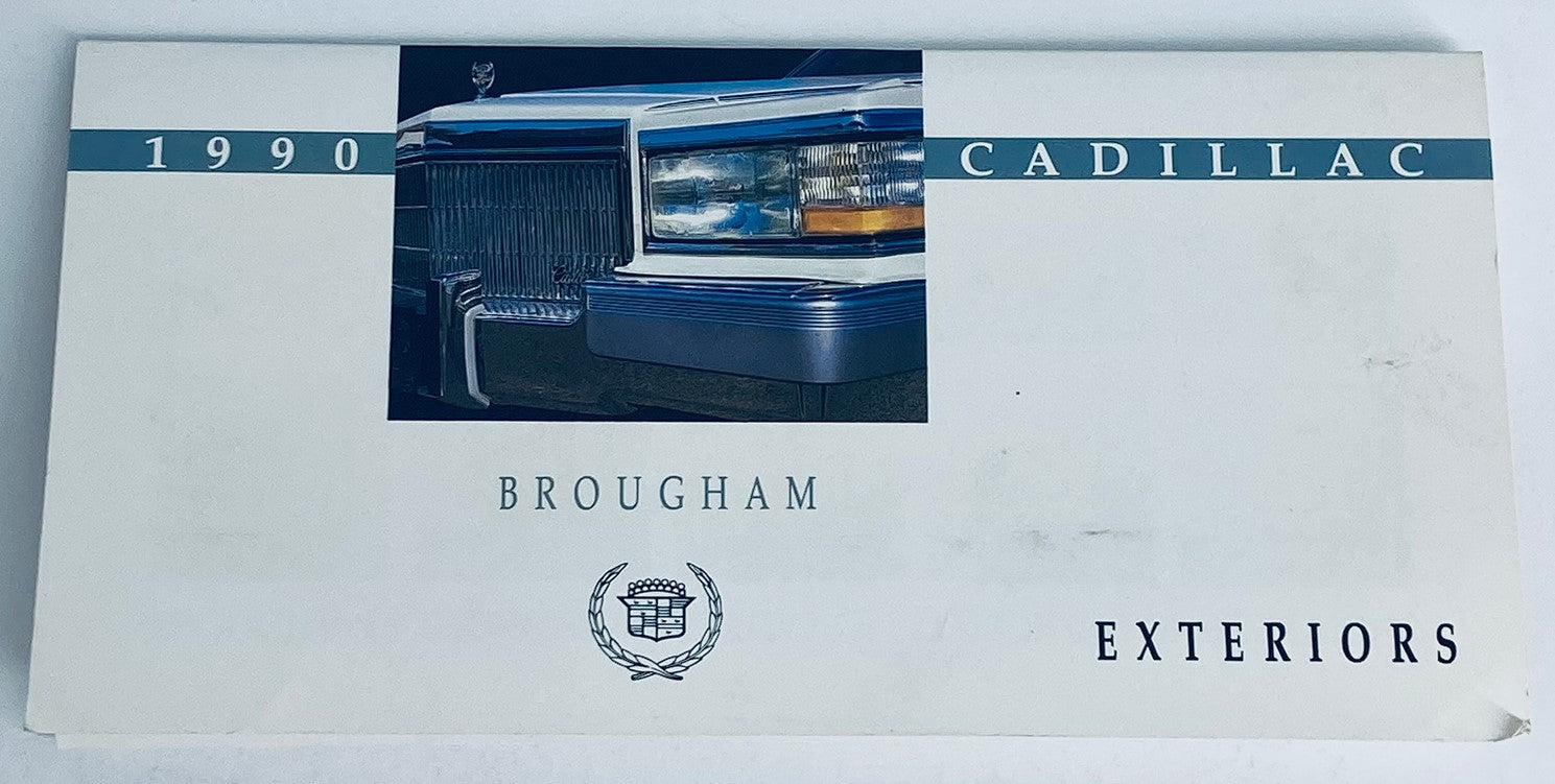 1990 Cadillac Brougham Exterior Dealer Showroom Sales Brochure Guide Catalog