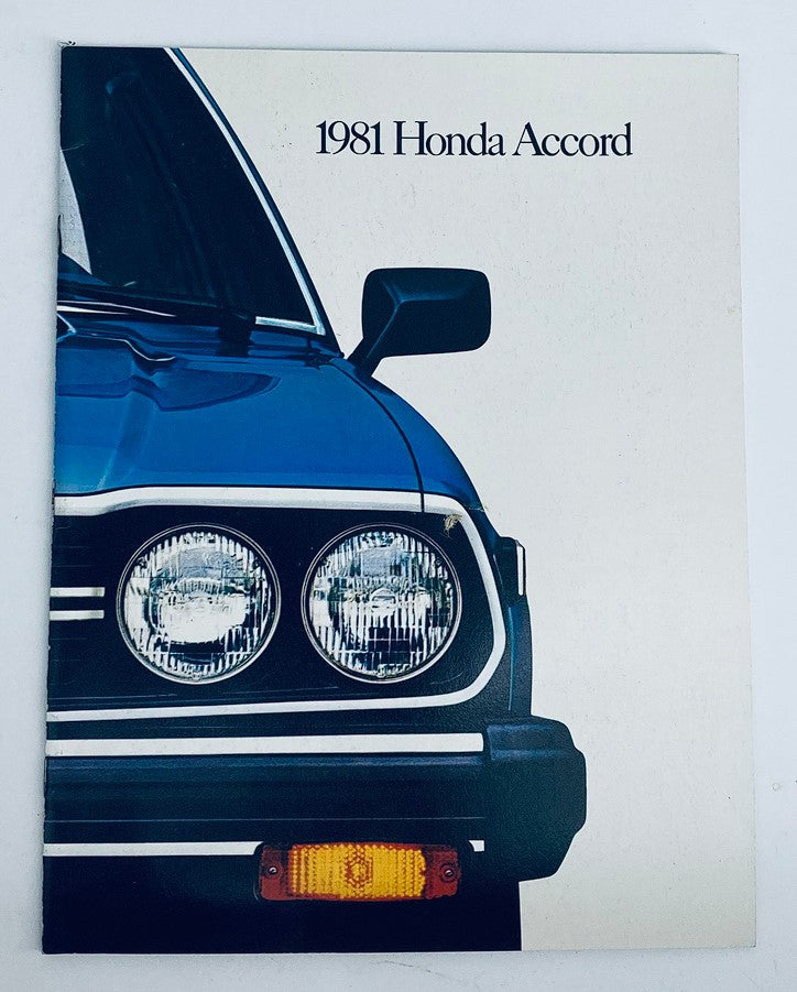 1981 Honda Accord Dealer Showroom Sales Brochure Guide Catalog