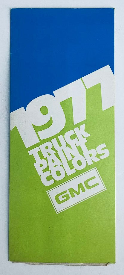 1977 GMC Truck Paint Colors Dealer Showroom Sales Brochure Guide Catalog