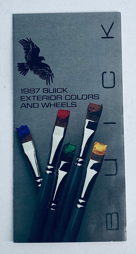 1987 Buick Exterior Colors & Wheels Dealer Showroom Sales Brochure Guide Catalog