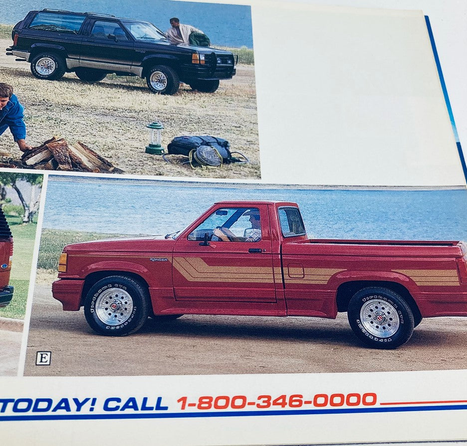 1990 Ford Light Trucks Accessories Dealer Showroom Sale Brochure Guide Catalog