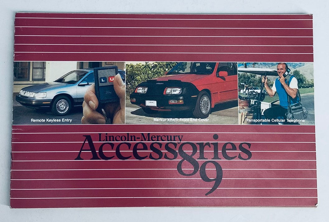 1989 Lincoln-Mercury Accessories Dealer Showroom Sale Brochure Guide Catalog