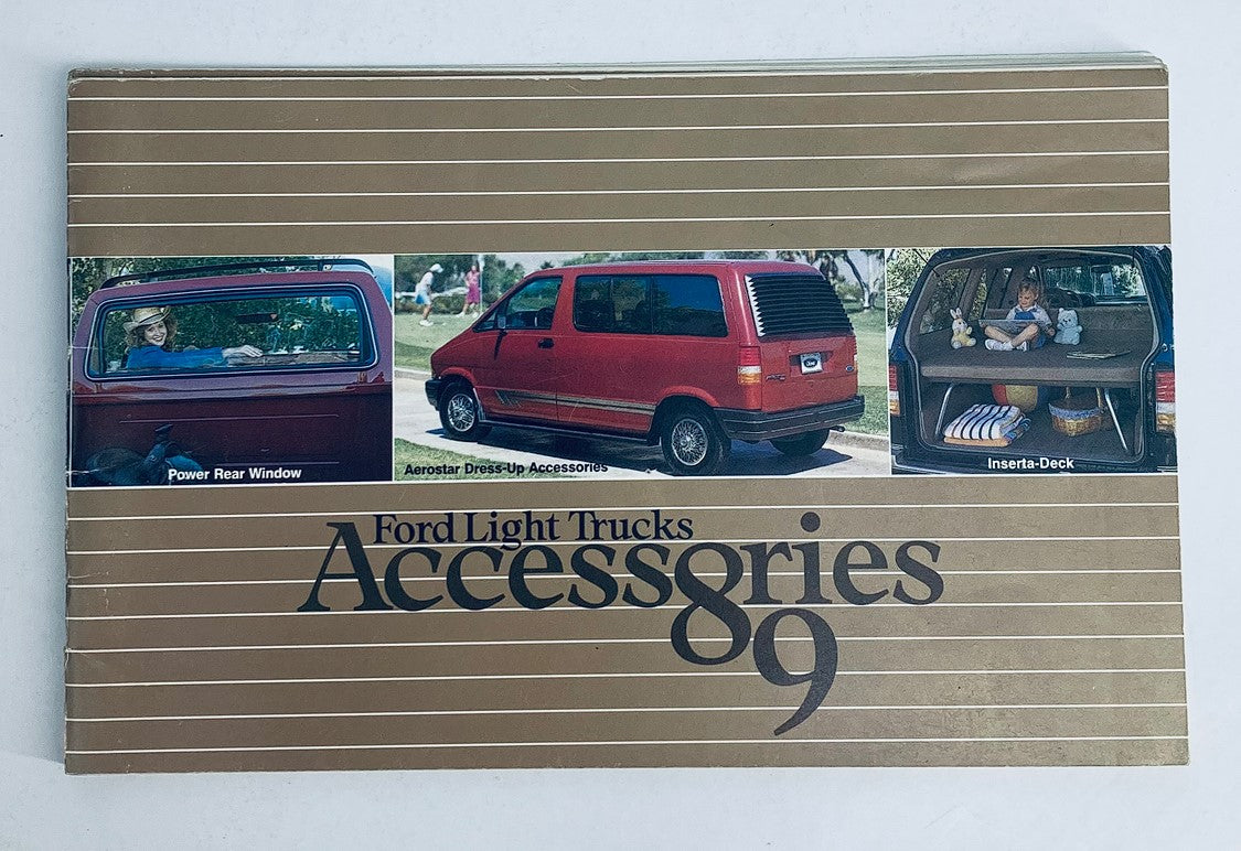 1989 Ford Light Trucks Accessories Dealer Showroom Sale Brochure Guide Catalog