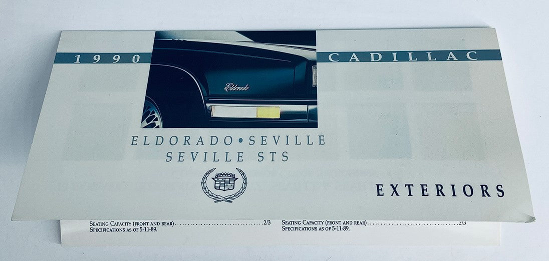 1990 Cadillac El Dorado Exteriors Dealer Showroom Sale Brochure Guide Catalog