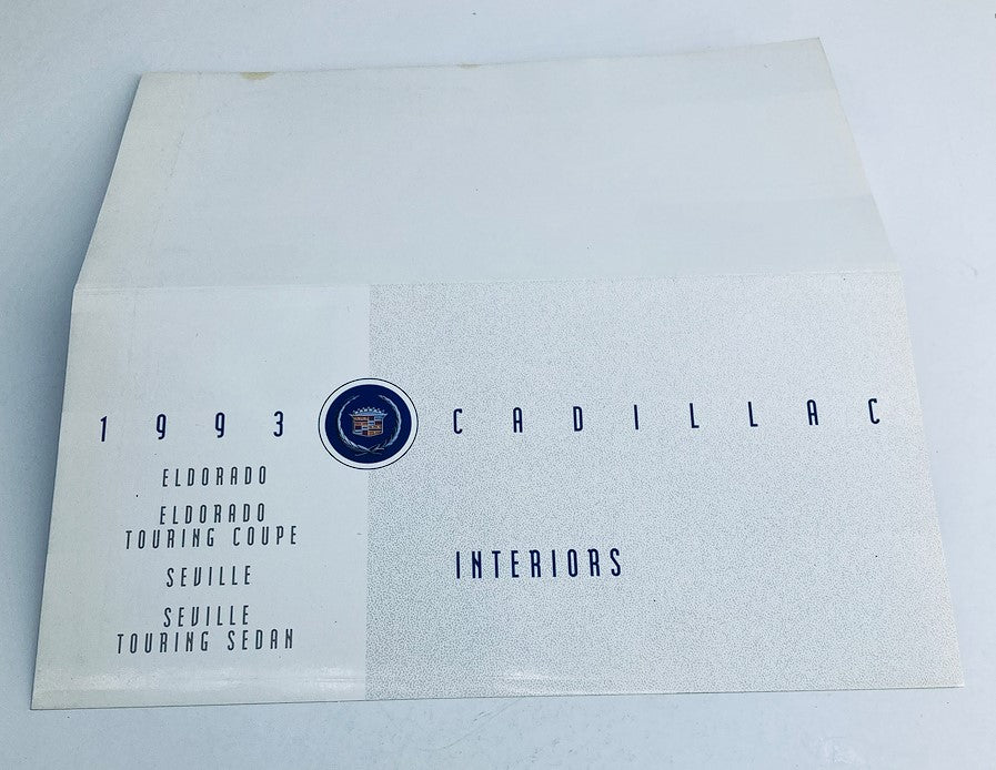 1993 Cadillac El Dorado Interiors Dealer Showroom Sale Brochure Guide Catalog