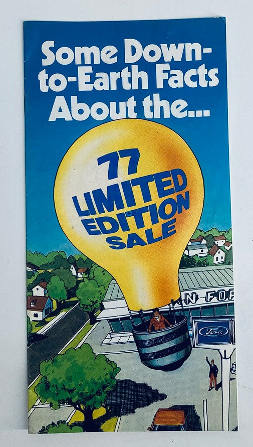 1977 Limited Edition Sale Dealer Showroom Sale Brochure Guide Catalog