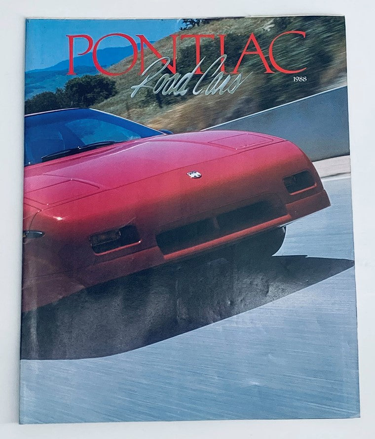 1988 Pontiac Road Cars Dealer Showroom Sales Brochure Guide Catalog