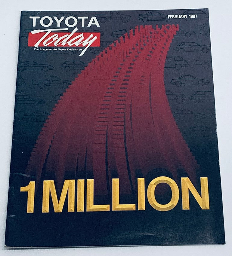 VTG Toyota Today Magazine February 1987 1 Million in Sales No Label