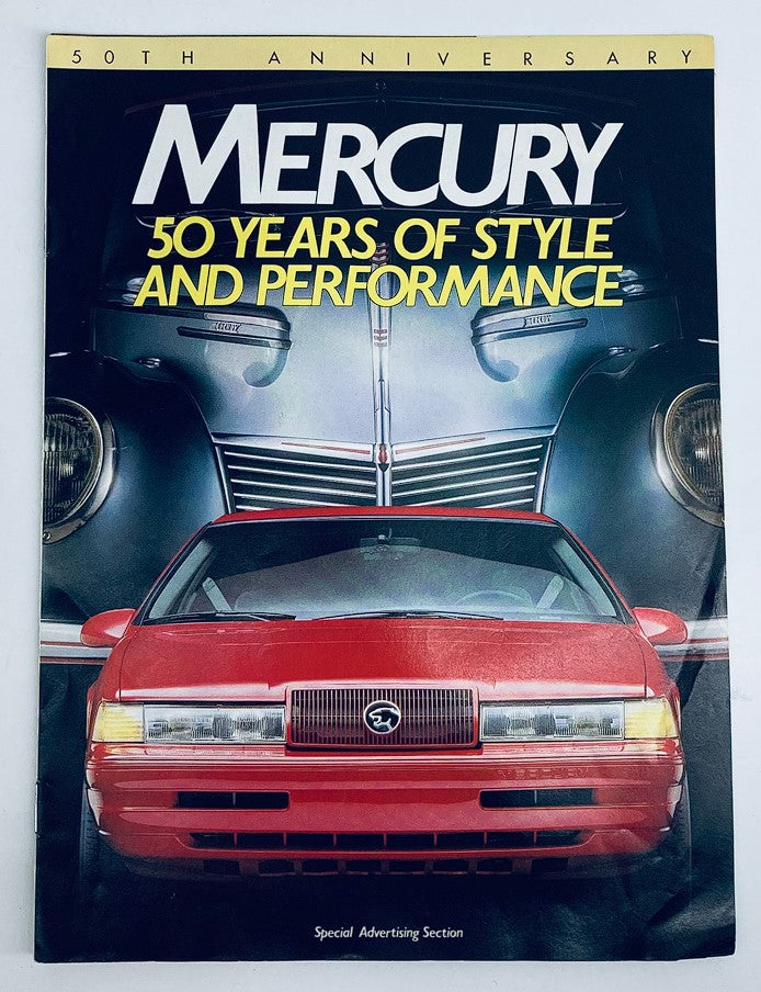 1989 Mercury Cougar XR7 Dealer Showroom Sales Guide Catalog