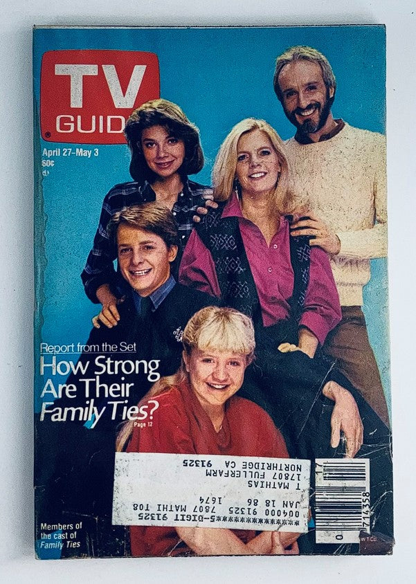 TV Guide Magazine April 27 1985 Justine Bateman, Meredith Baxter LA Metro Ed.