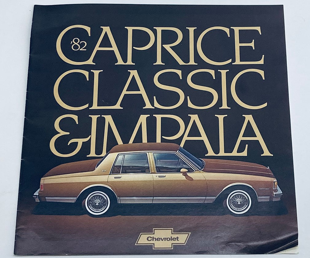 1982 Chevrolet Caprice Classic & Impala Dealer Showroom Sales Brochure Catalog