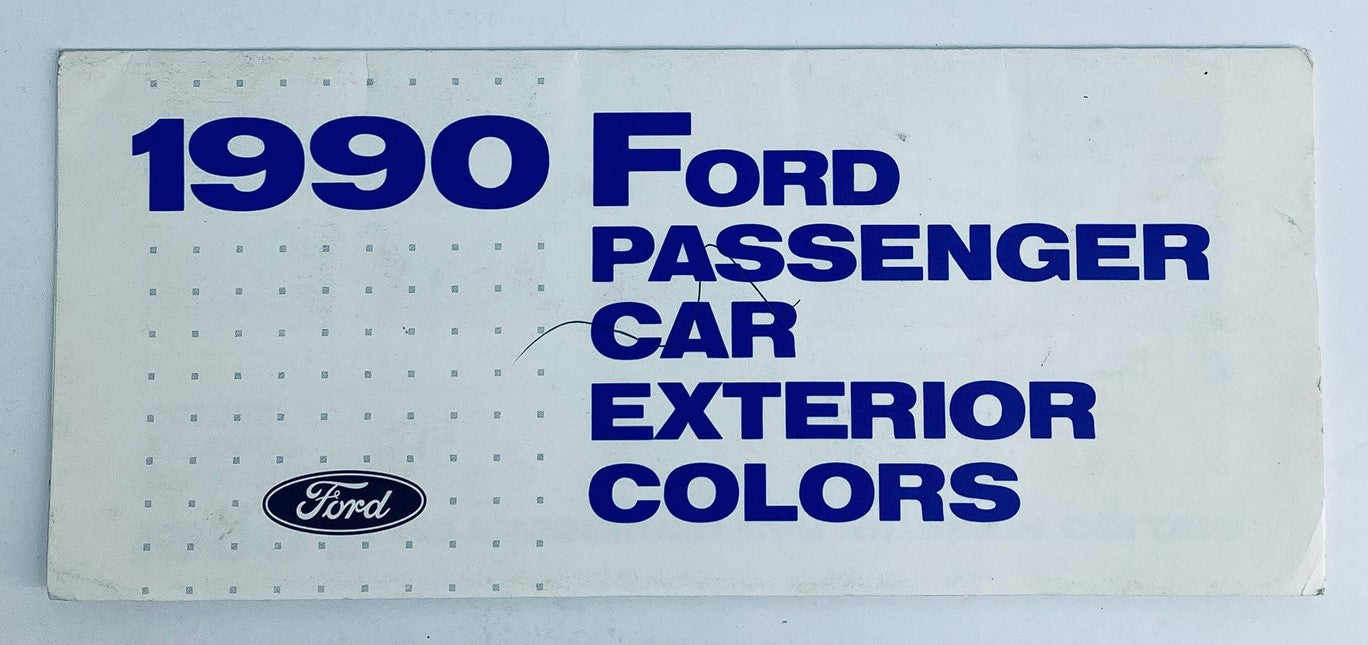 1990 Ford Passenger Car Exterior Colors Dealer Showroom Sales Brochure Catalog