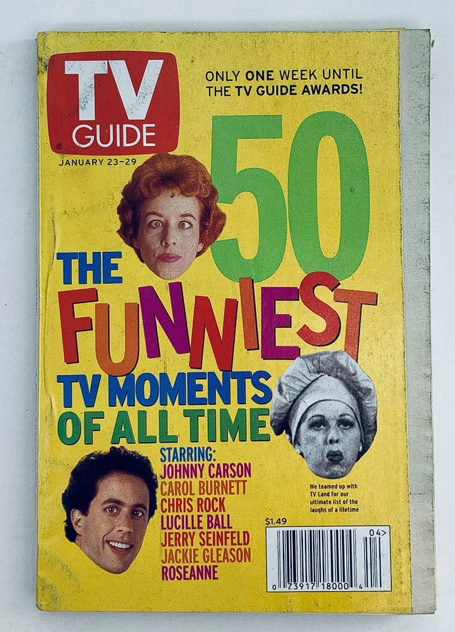 TV Guide Magazine January 23 1999 Lucille Ball, Jerry Seinfeld Flint-Lansing Ed.