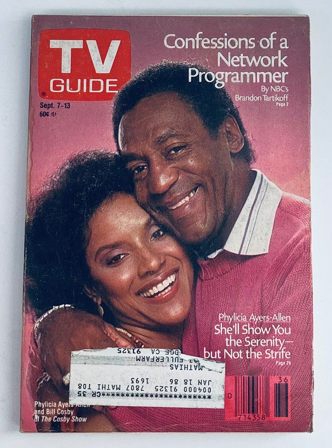 TV Guide Magazine September 7 1985 Phylicia Rashad & Bill Cosby LA Metro Ed.