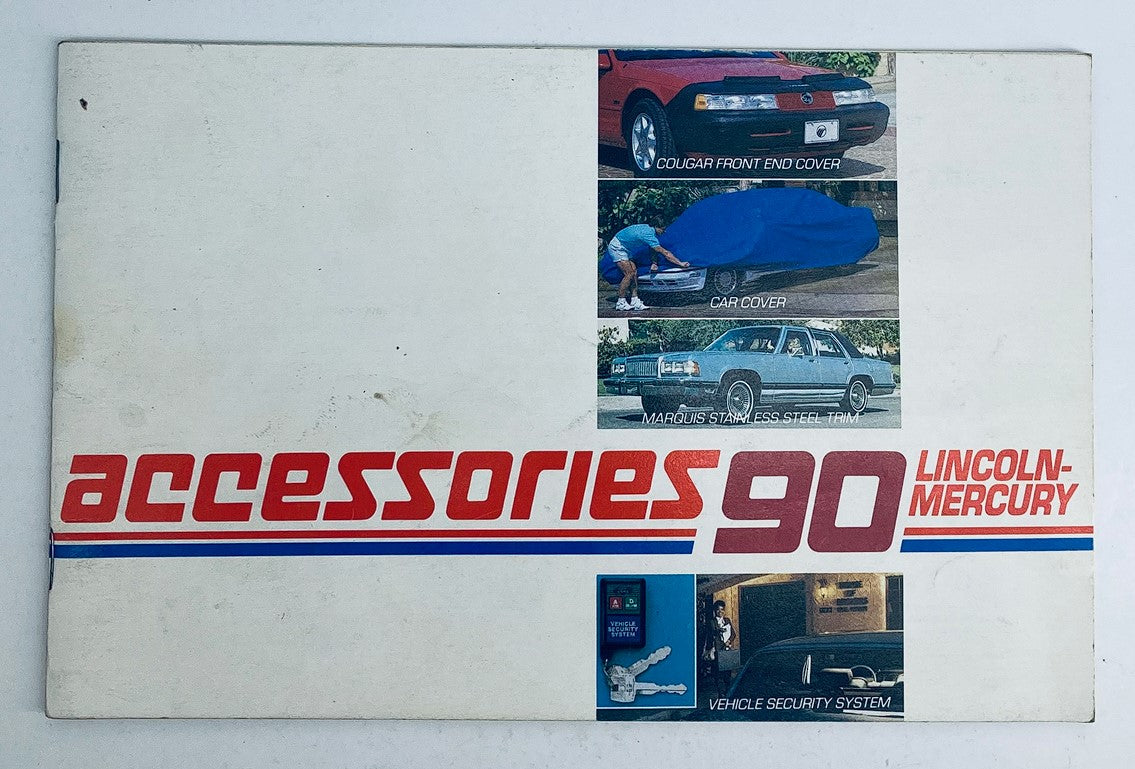 1990 Lincoln-Mercury Accessories Dealer Showroom Sales Brochure Catalog