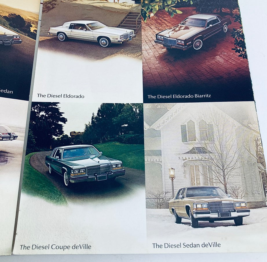 1982 Cadillac V8 Diesel Lineup Dealer Showroom Sales Brochure Catalog