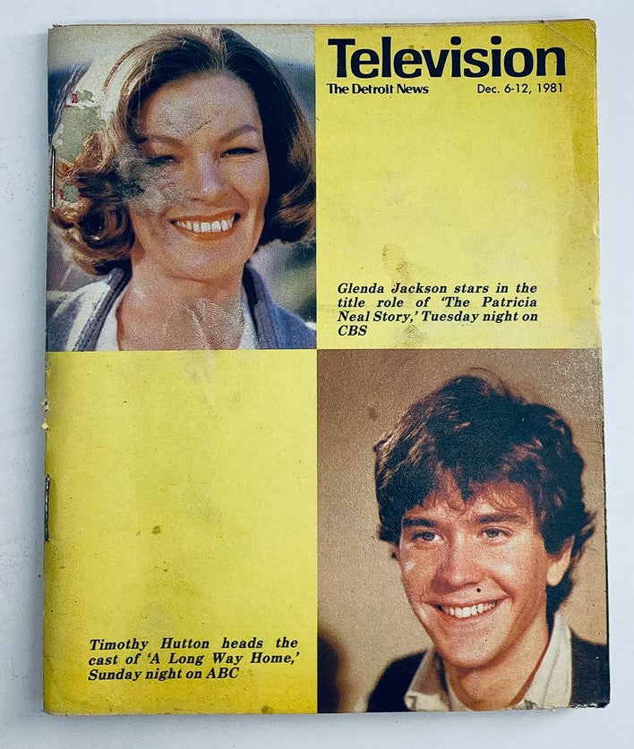 VTG Television The Detroit News Magazine December 6 1981 Glenda Jackson No Label