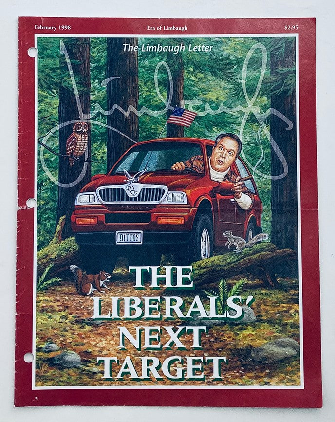 Rush Limbaugh Letter Newsletter Magazine February 1998 The Liberals Next Target