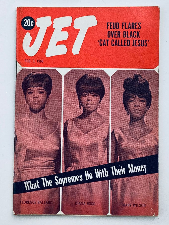 VTG Jet Magazine February 3 1966 Florence Ballard, Diana Ross, Mary Wilson