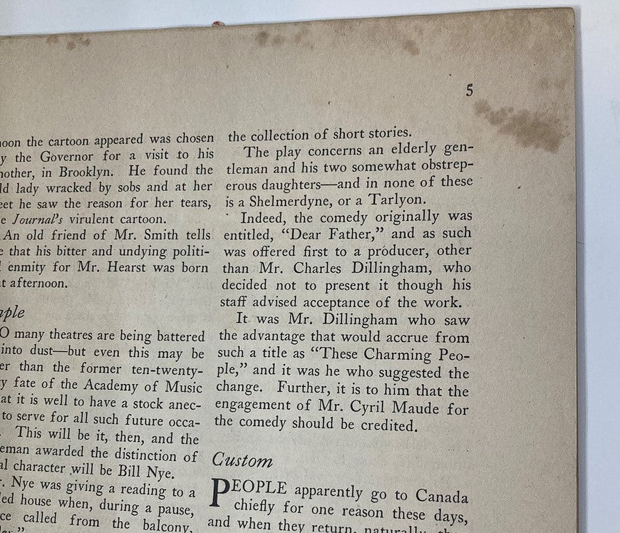 The New Yorker Magazine September 12 1925 Lighter Than Air by Rea Irvin No Label