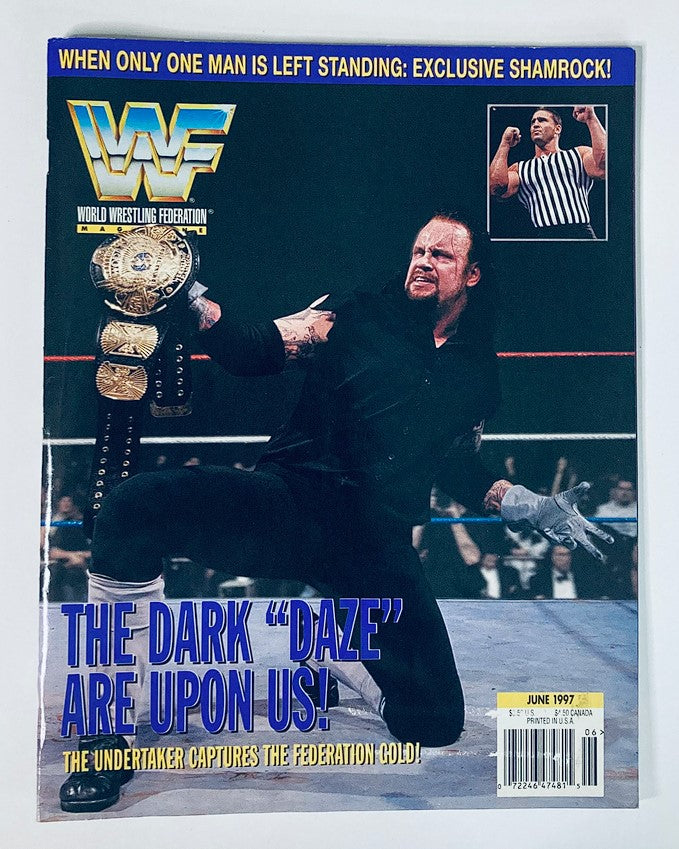 WWF World Wrestling Federation Magazine June 1997 The Undertaker No Label