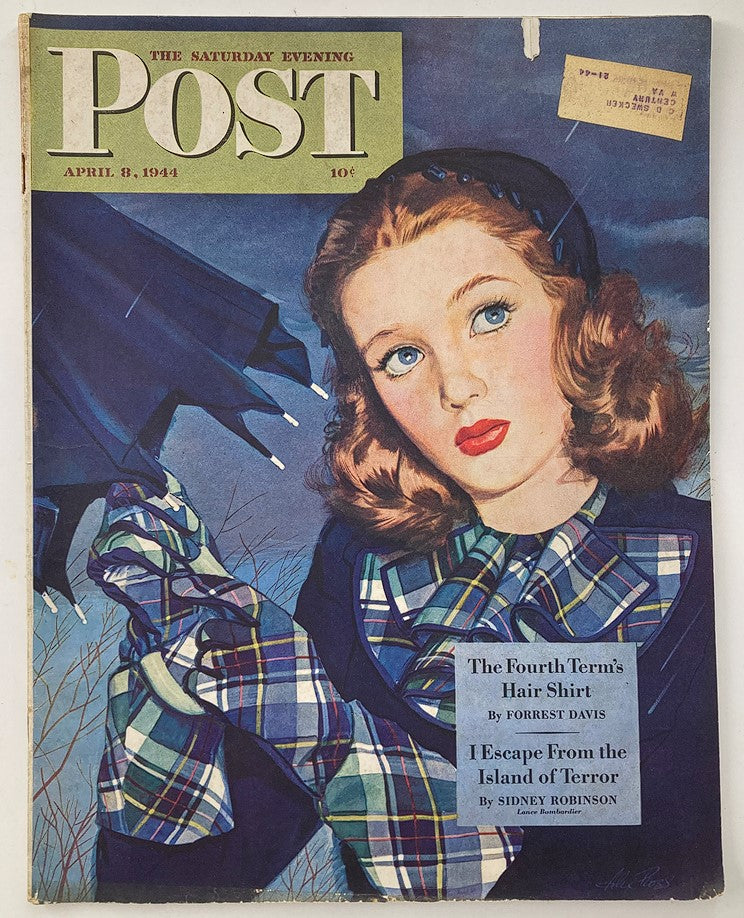 The Saturday Evening Post April 8 1944 April Showers Cover by Alex Ross