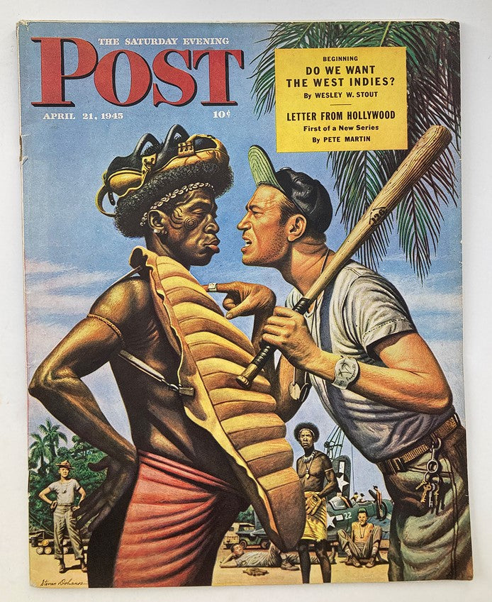 The Saturday Evening Post April 21 1945 The South Pacific League by Stevan D.