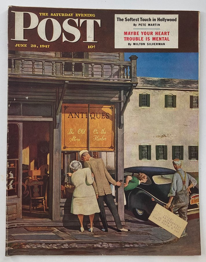 The Saturday Evening Post June 28 1947 Residents of Connecticut by John Falter