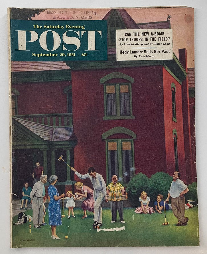 The Saturday Evening Post September 29 1951 Hedy Lamarr Sells Her Past