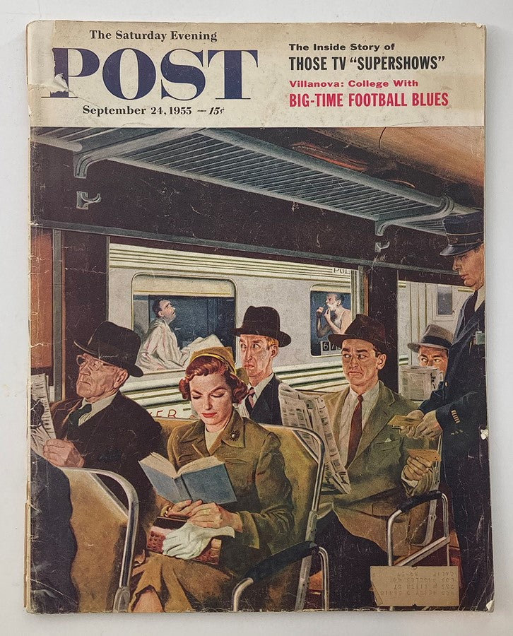 The Saturday Evening Post September 24 1955 College with Big-Time Football Blues