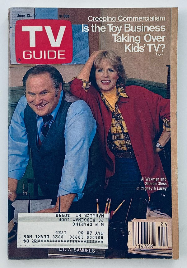 TV Guide Magazine June 13 1987 Al Waxman and Sharon Gless NY Metro Ed.