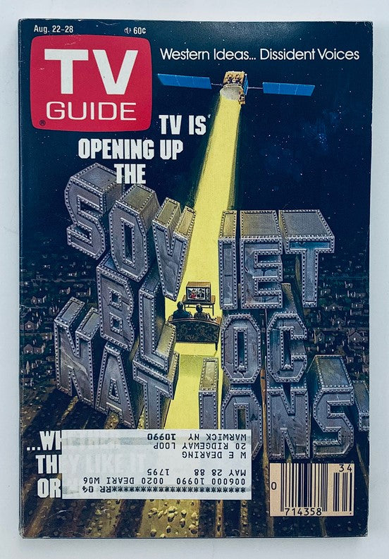 TV Guide Magazine August 22 1987 Opening Up The Soviet Blog Nations NY Metro Ed.